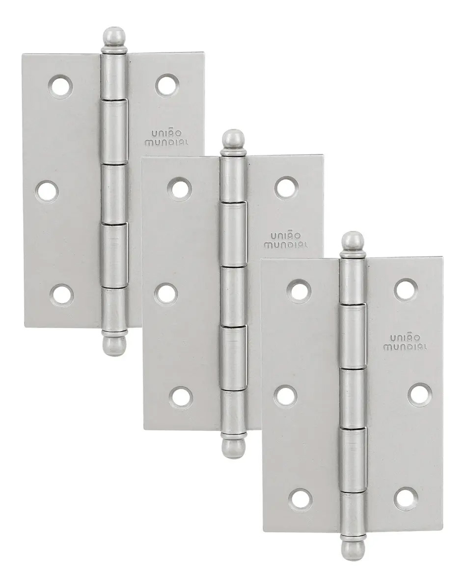 Dobradiça Leve 3”x2,5” – União Mundial