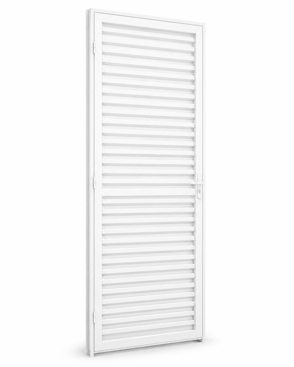 Porta de Alumínio Laminada Branca 215x65cm Riobras