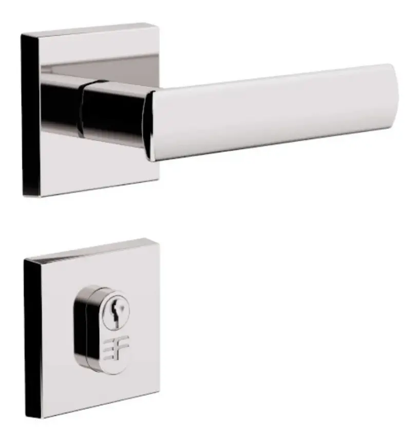 Fechadura 3F 4182 Quadrada Cromada Externa