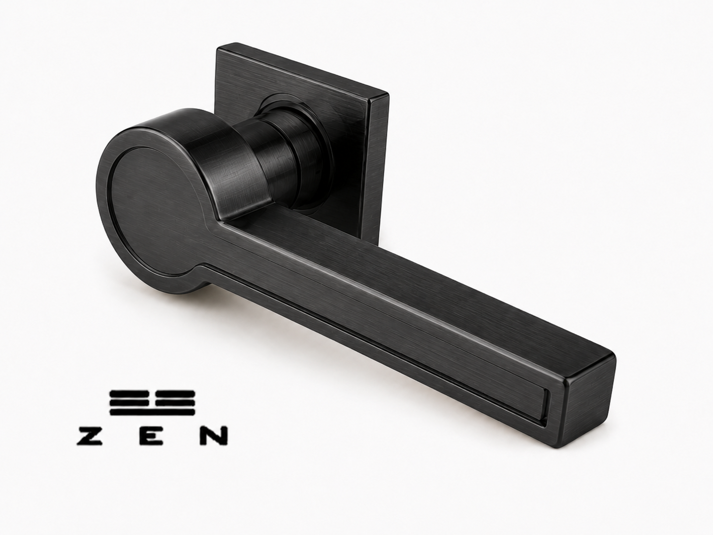 Fechadura Zen Design Blend Onix Escovado | Linha Assinada